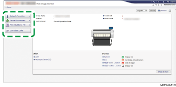 Web browser screen illustration