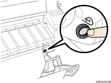 Paper input location illustration