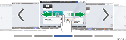 Operation panel screen illustration