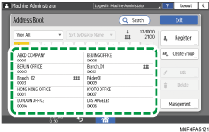 Operation panel screen illustration