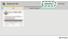 Operation panel screen illustration