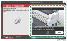 Operation panel screen illustration