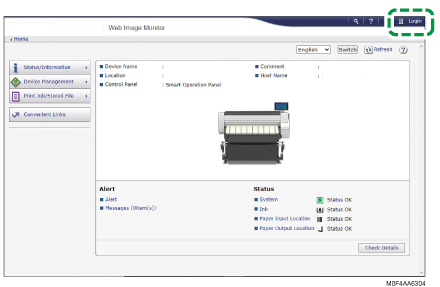 Web browser screen illustration