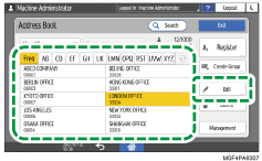 Operation panel screen illustration
