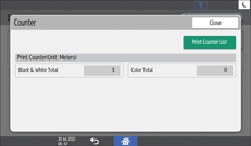Operation panel screen illustration