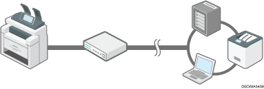 illustration of a local area network