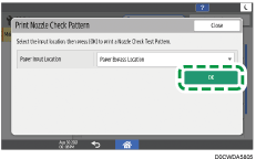 Operation panel screen illustration