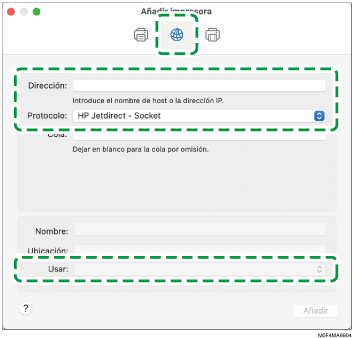 Ilustración de la pantalla del driver