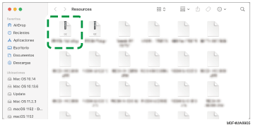 Ilustración de la pantalla del driver