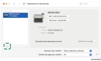 Ilustración de la pantalla del driver