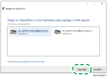 Ilustración de la pantalla del driver