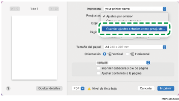 Ilustración de la pantalla del driver