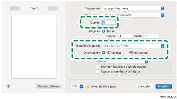 Ilustración de la pantalla del driver