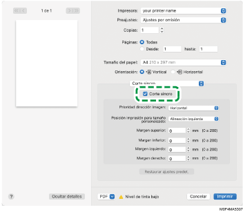 Ilustración de la pantalla del driver