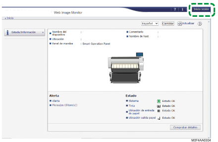 Ilustración de la pantalla del navegador web