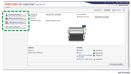 Ilustración de la pantalla del navegador web