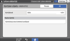 Käyttöpaneelin näyttö