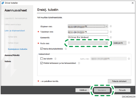 Ajurin asennuksen kuva