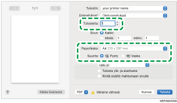 Kuva ohjaimen näytöstä