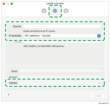 Kuva ohjaimen näytöstä