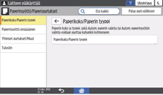 Käyttöpaneelin näyttö