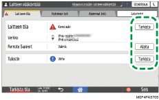 Käyttöpaneelin näyttö