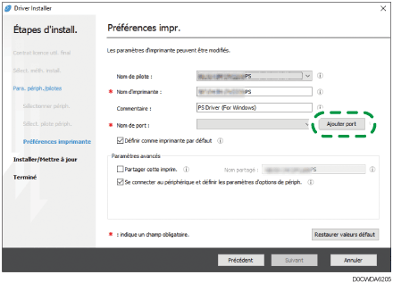 Illustration de l'écran Pilote