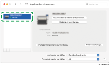 Illustration de l'écran Pilote