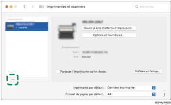Illustration de l'écran Pilote