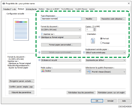 Illustration de l'écran Pilote