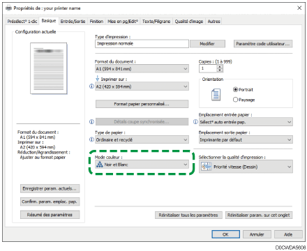 Illustration de l'écran Pilote