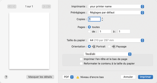 Illustration de l'écran Pilote