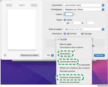 Illustration de l'écran Pilote
