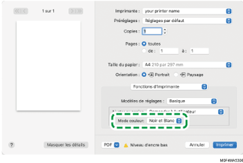 Illustration de l'écran Pilote