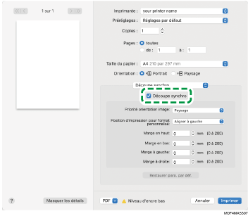 Illustration de l'écran Pilote