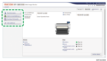 Illustration de l’écran du navigateur Web