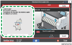 Illustration de l'écran du panneau de commande