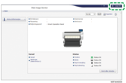 Skjermillustrasjon for nettleser