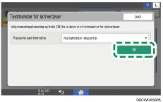 Illustrasjon av betjeningspanelet