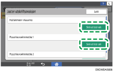 Illustrasjon av betjeningspanelet