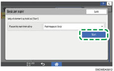 Illustrasjon av betjeningspanelet