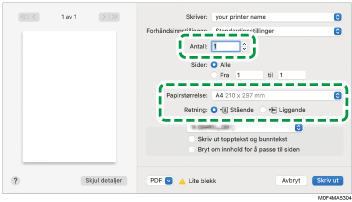 Illustrasjon av driverskjerm