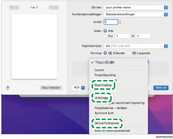 Illustrasjon av driverskjerm