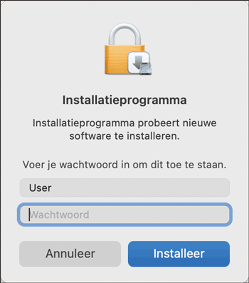 Illustratie stuurprogrammascherm