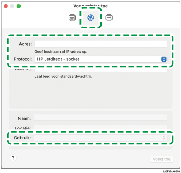 Illustratie stuurprogrammascherm