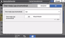 Afbeelding van bedieningspaneel