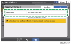 Afbeelding van bedieningspaneel