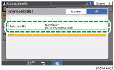 Afbeelding van bedieningspaneel