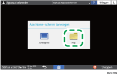 Afbeelding van bedieningspaneel