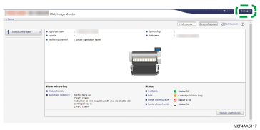 Afbeelding van bedieningspaneel